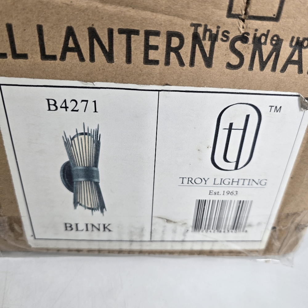 Troy Lighting Blink B4271 2-Light French Iron Small Outdoor Wall Sconce NEW